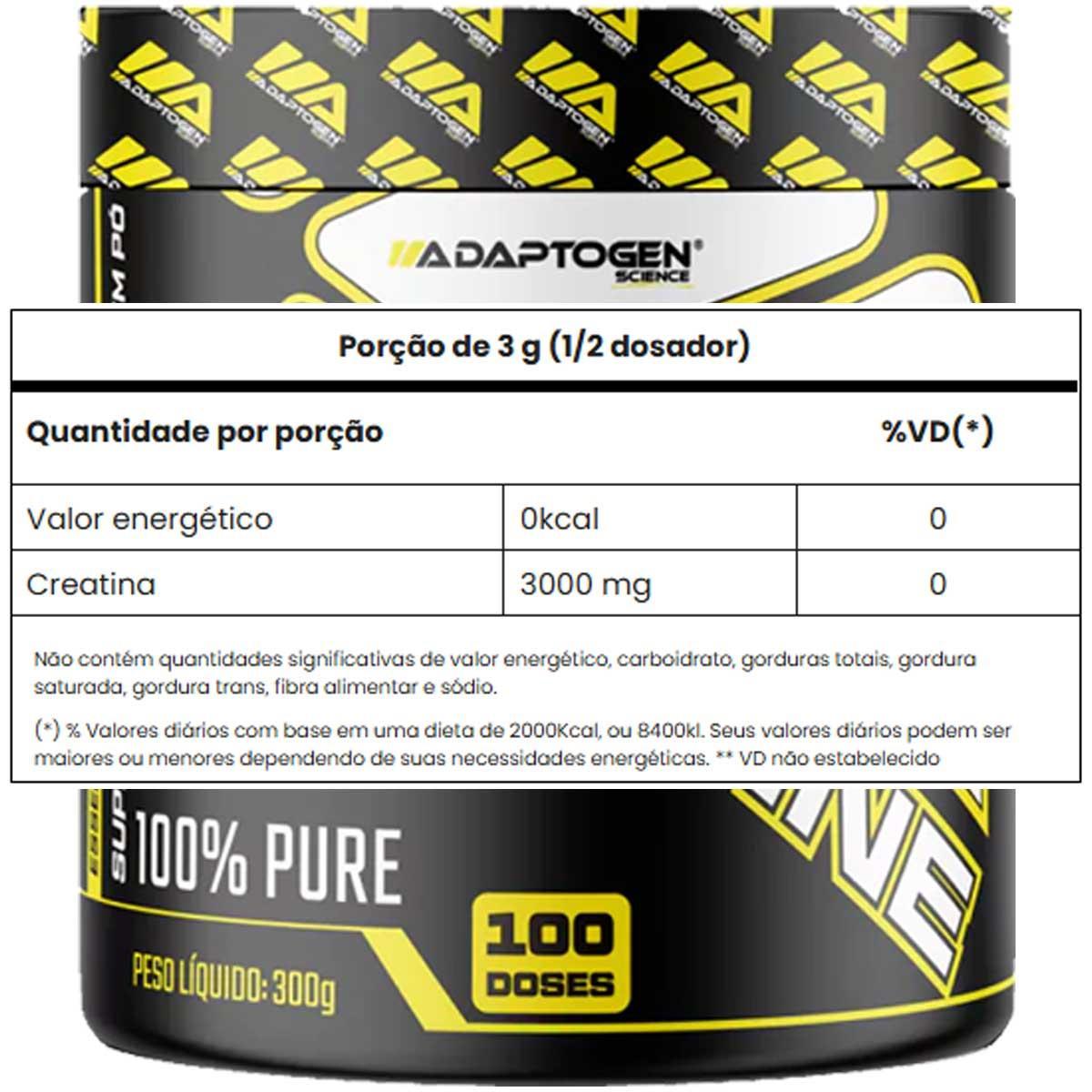 Miniatura Kit 24X Creatine (Creatina) 300G - Adaptogen Science