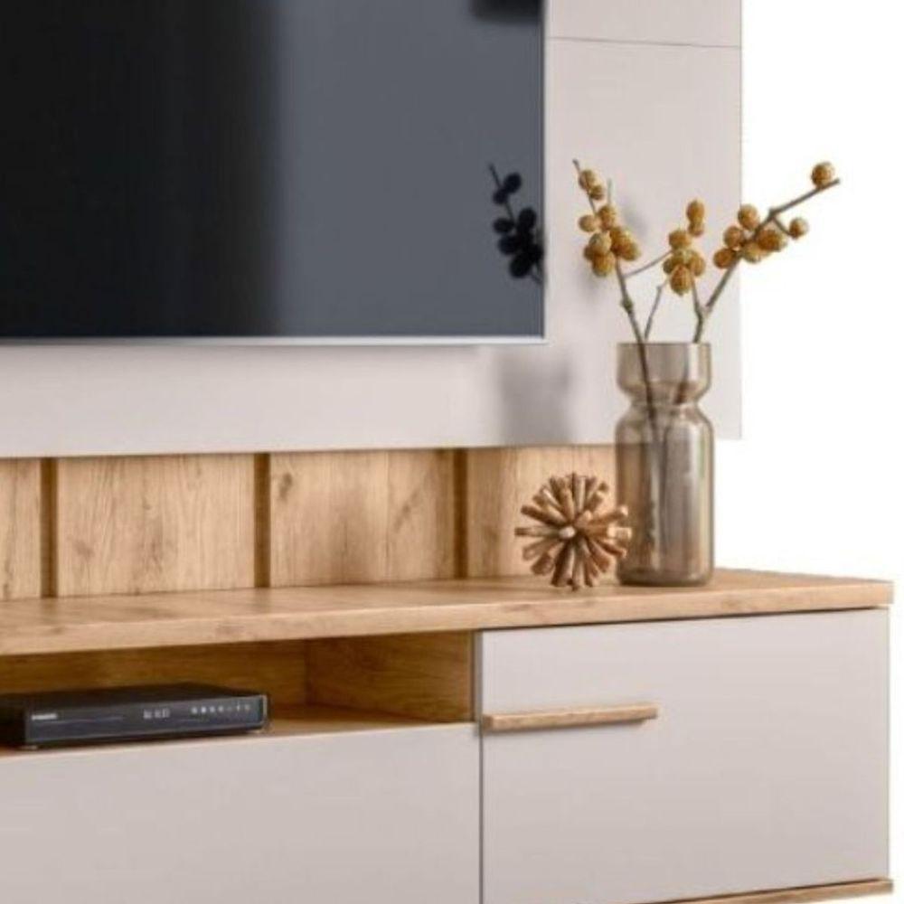 Miniatura Rack Bancada Suspenso Painel Para Tv 70? Sena Teca Ártico