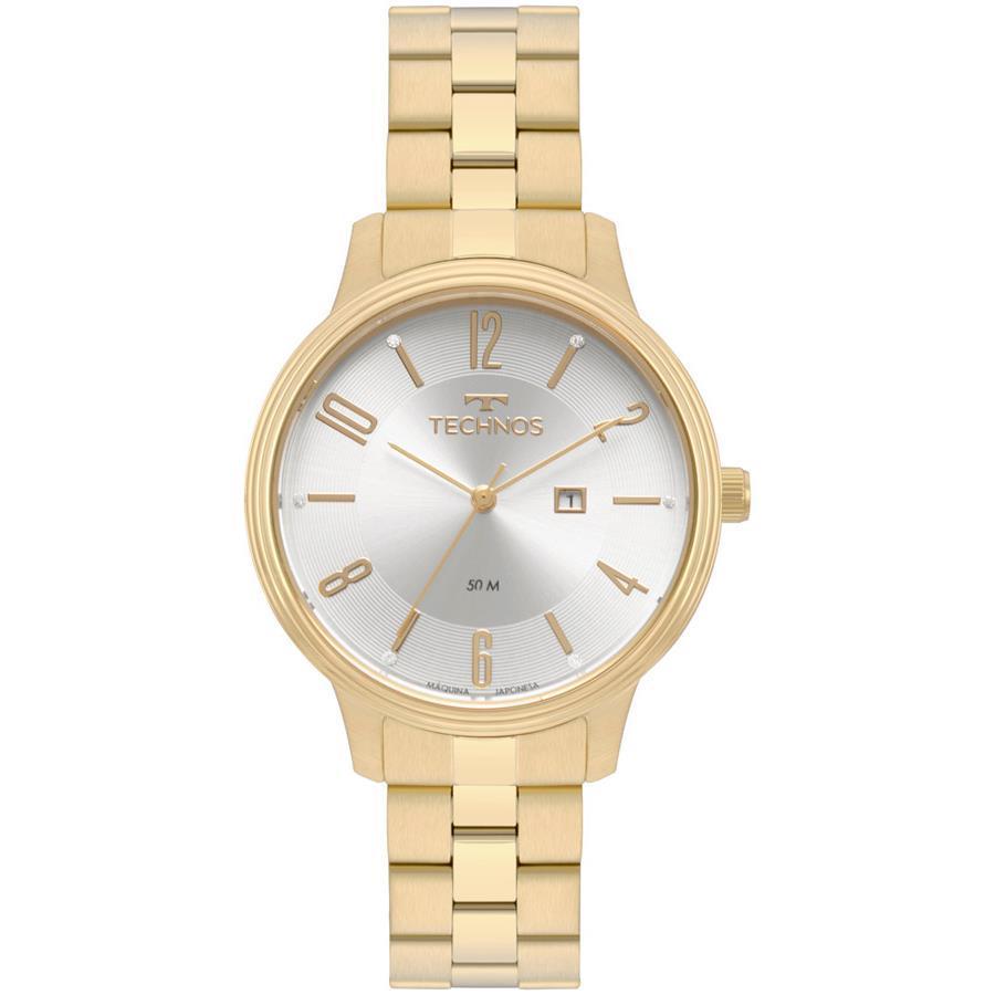 Miniatura Relógio Technos Feminino Elegance Dourado 2015ccj/1k 38mm