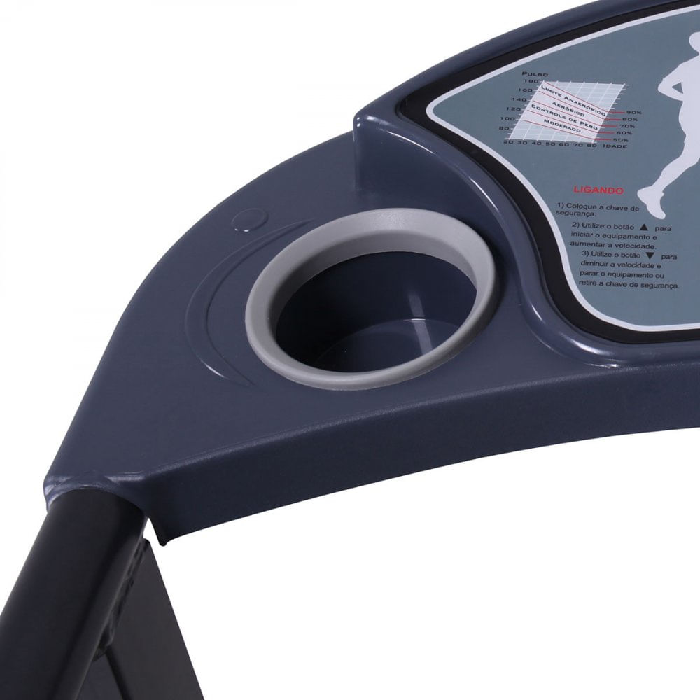 Esteira Eletrônica Dobrável Dream Fitness DR 1600 Cinza - Bivolt