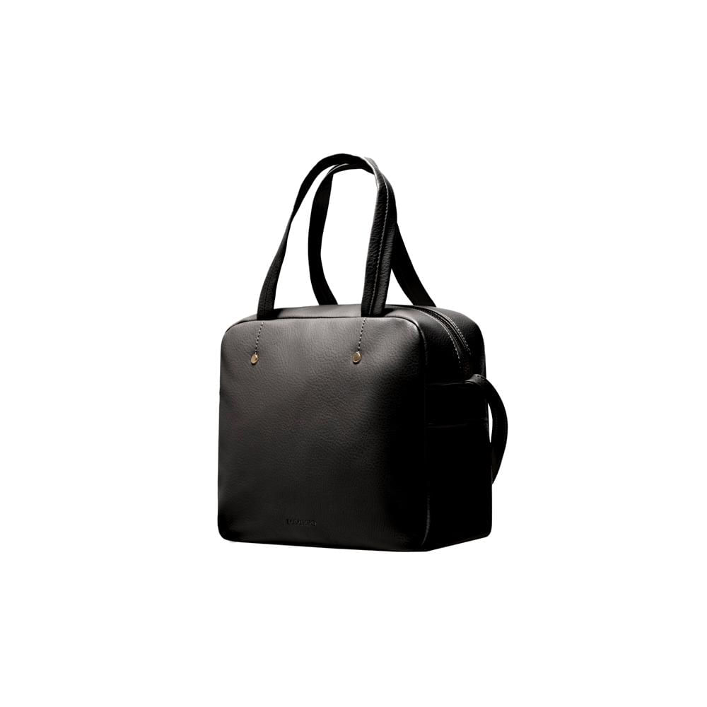 Miniatura Bolsa Feminina Mini Baú Rebite Preta Preto - P