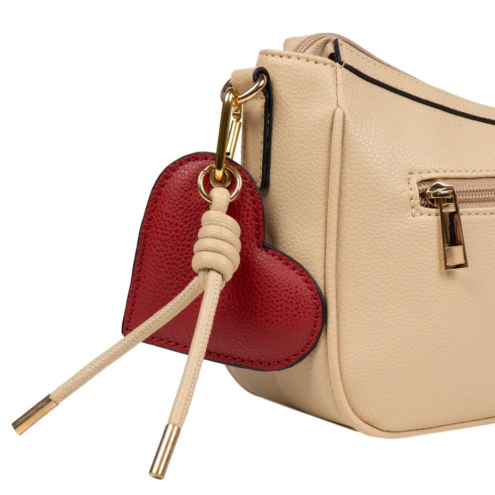 Bolsa Transversal Feminina BG Amour Bege Bege