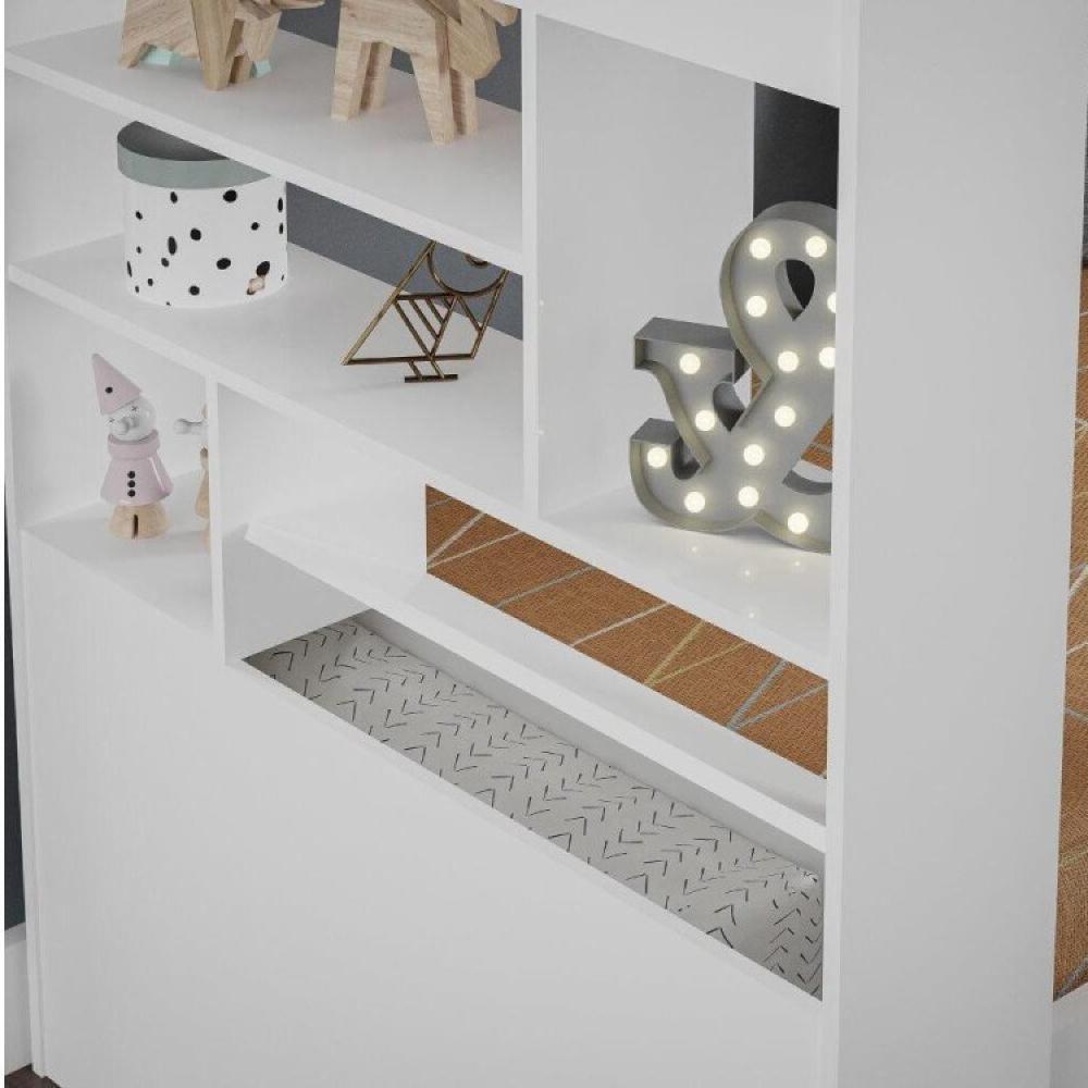 Miniatura Treliche Juvenil Smart com 6 Nichos Cimol Branco