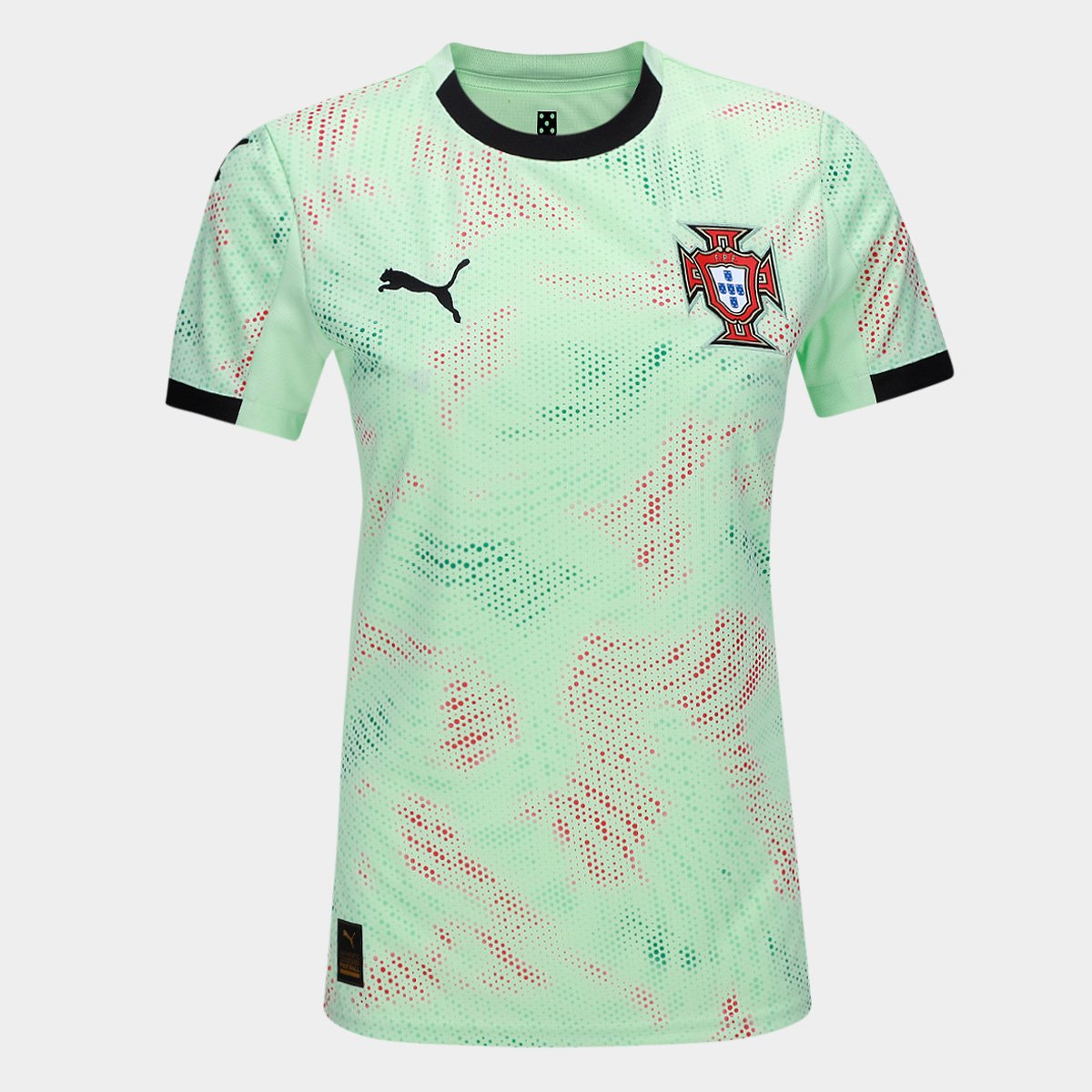 Miniatura Camisa Seleção Portugal Away 25/26 s/n Torcedor Puma Feminina Verde - EGG