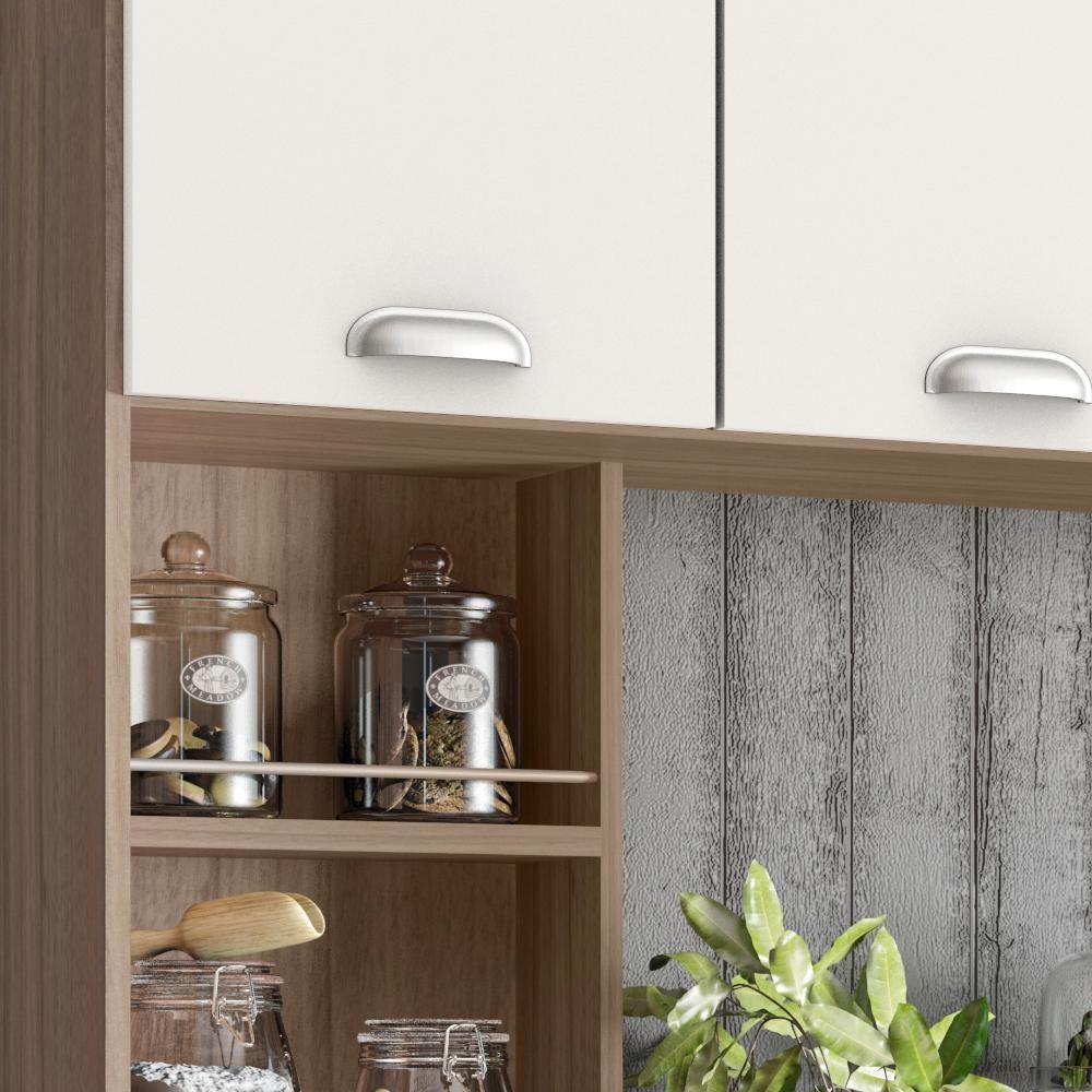 Cozinha Compacta 7Pts 10019 Carvalho Oak OffWhite