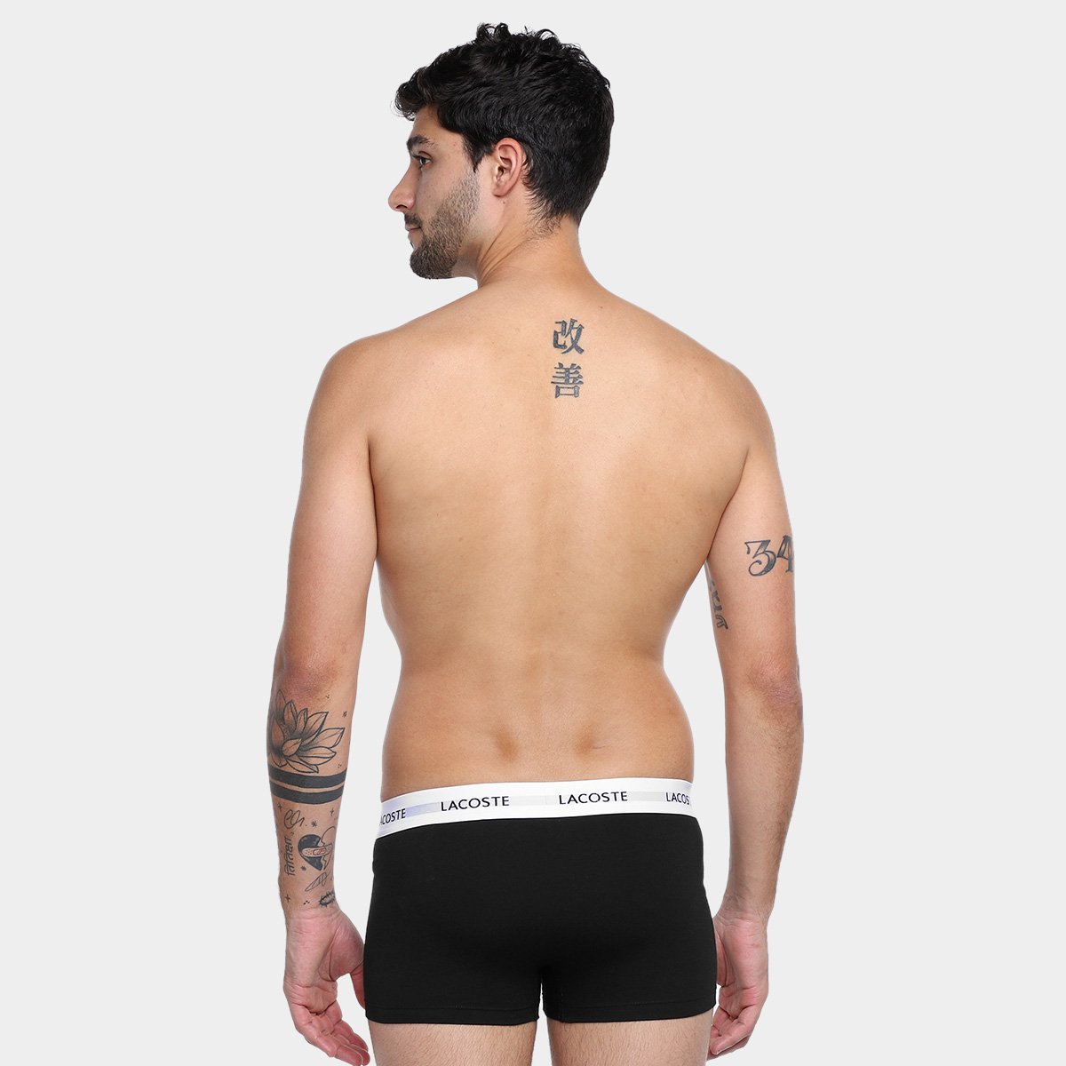 Miniatura Kit Cueca Boxer Lacoste Masculina - 3 Peças Mescla - EGG