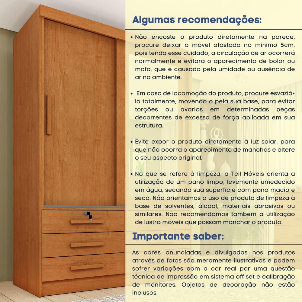 Guarda Roupa Solteiro com Espelho 2 Portas 6 Gavetas 133cm Chicago Guarda Roupa 2 Portas 6 Gavetas Chicago Tcil Móveis Cinamomo