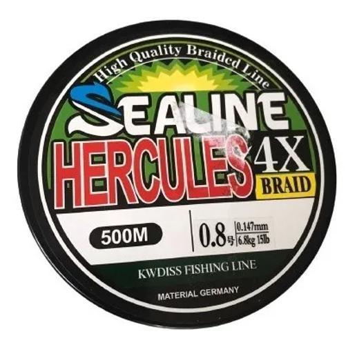 Miniatura Linha De Pesca Hercules Multifilamento 500M 4Fios Multicolor