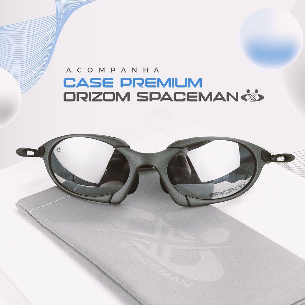 Miniatura Oculos Sol Lupa Mandrake Proteção Uv Metal Case Qualidade Premium Polarizado Black Iridium Casual
