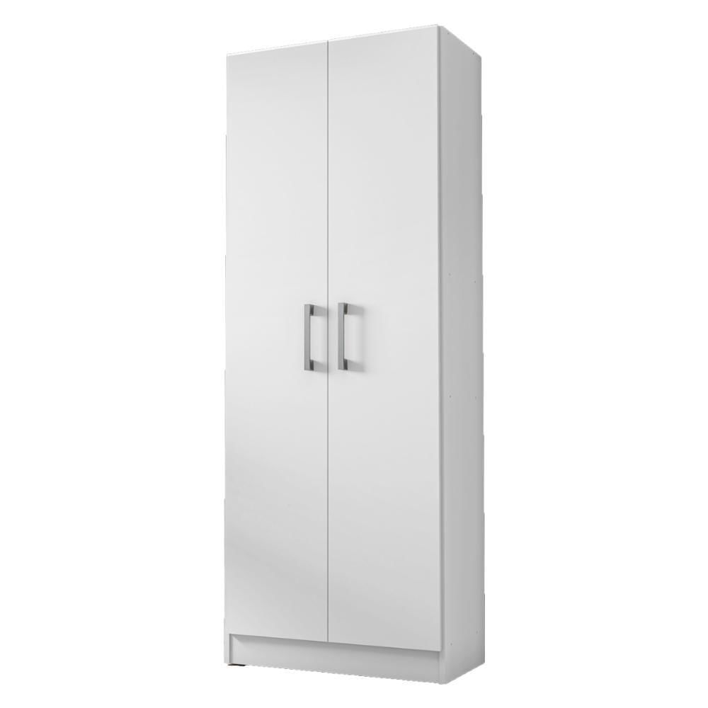 Miniatura Armário Multiuso Lavanderia 2 Portas Vassoureiro Kits Paraná Branco White Branco-white