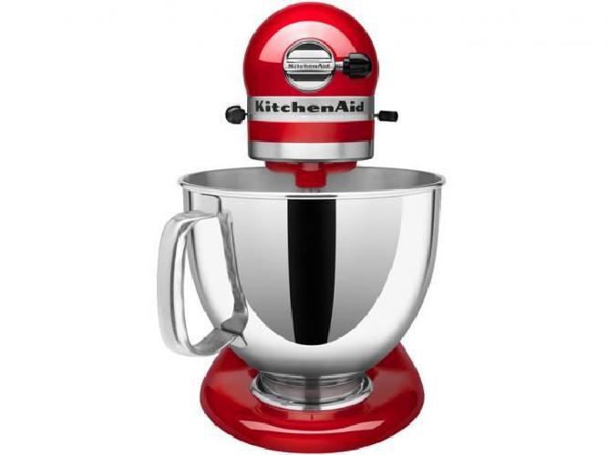 Miniatura Batedeira Kitchenaid 4,8L Stand Mixer Artisan Vermelha 127V