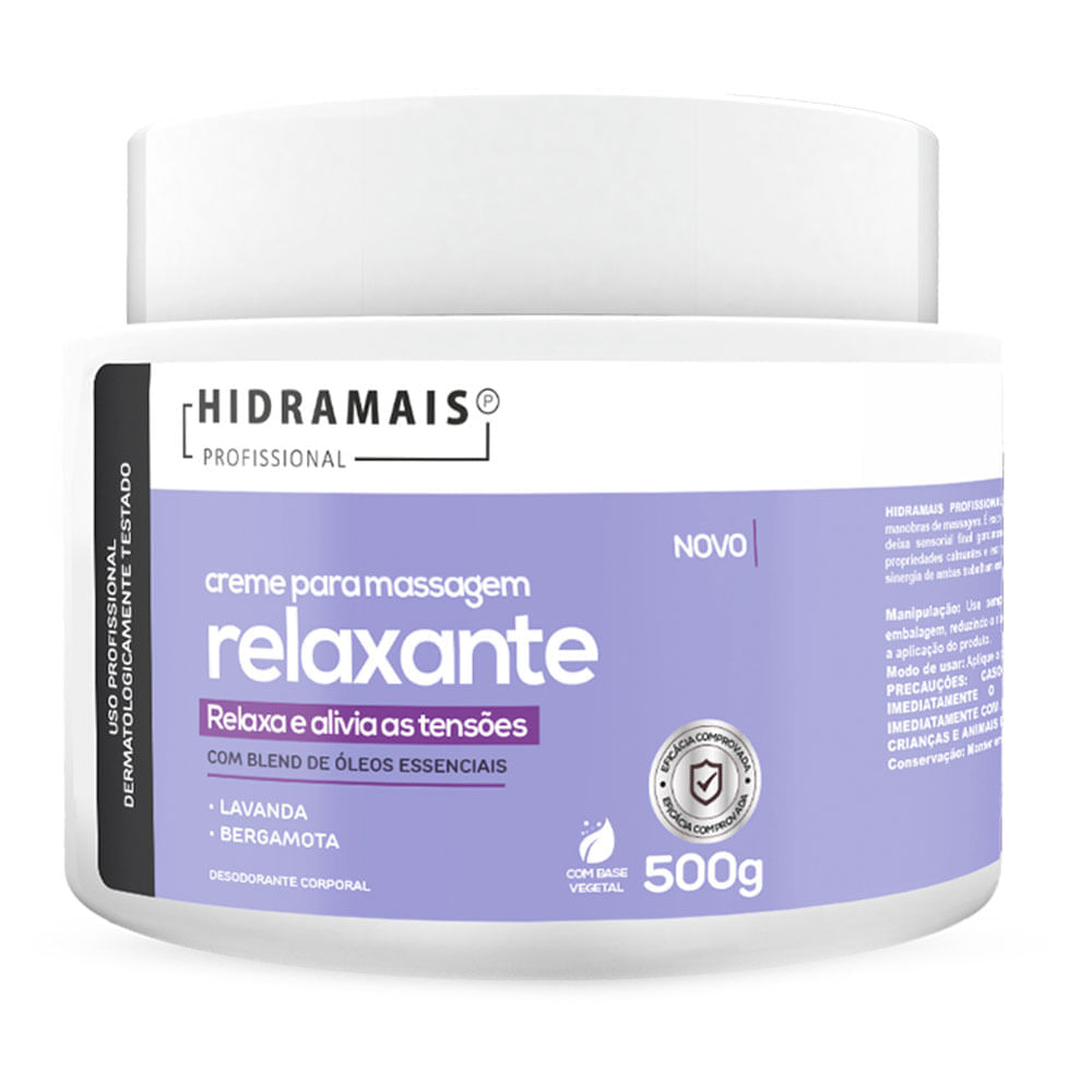 Miniatura Creme para massagem Hidramais Relaxante 500g