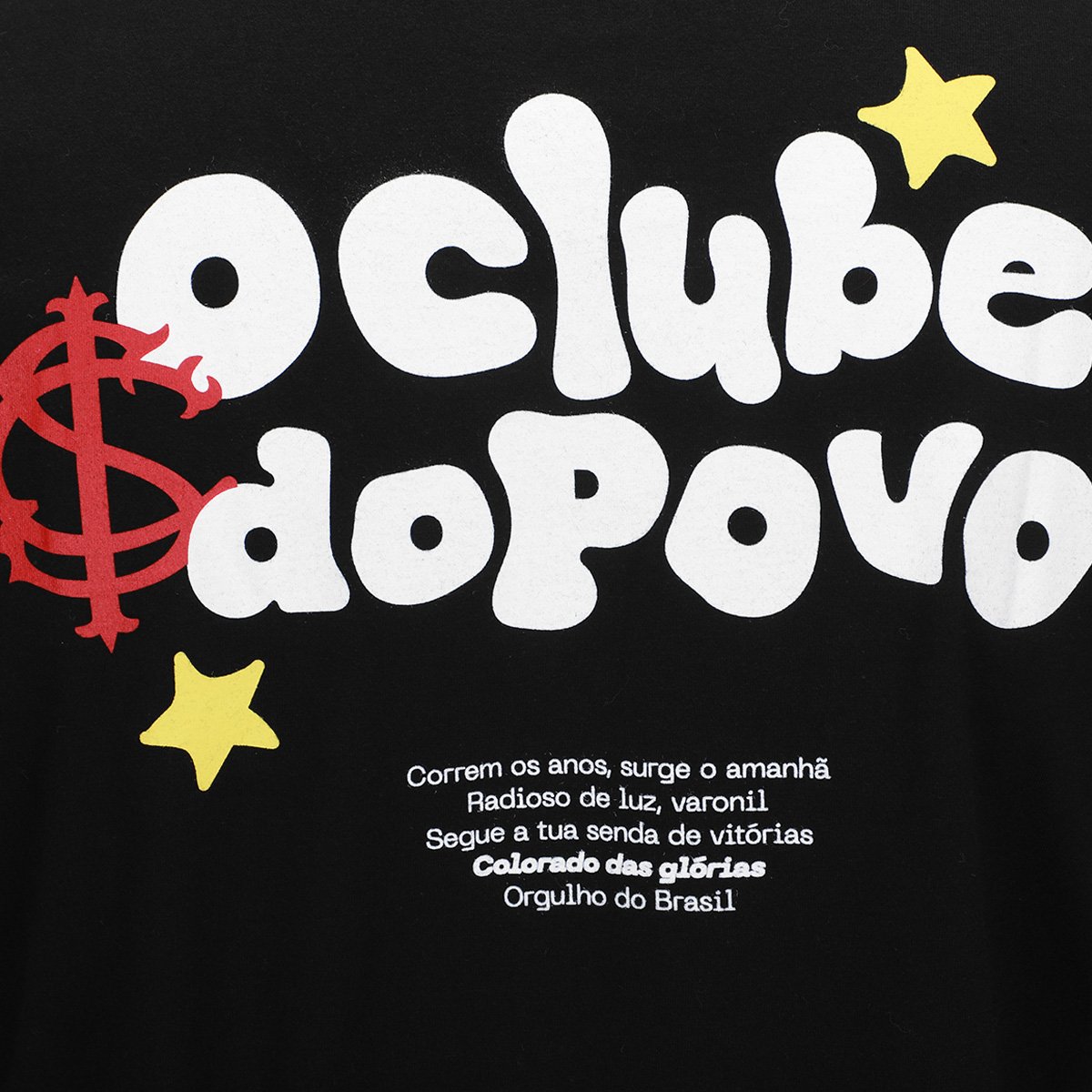 Camiseta Internacional Clube Do Povo Masculina Preto - EGG