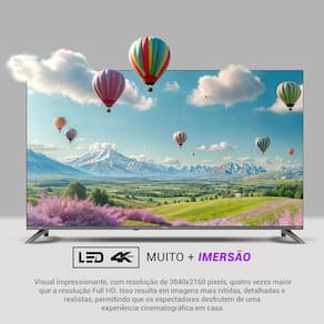 Smart TV Philco 55" 4K UHD P55CRA Roku TV Dolby Audio Quad Core Space Gray