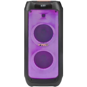 Miniatura Caixa de Som Amplificada TRC X1500 com Bluetooth, Rádio FM, Função Karaokê e Iluminação de LED – 1500W