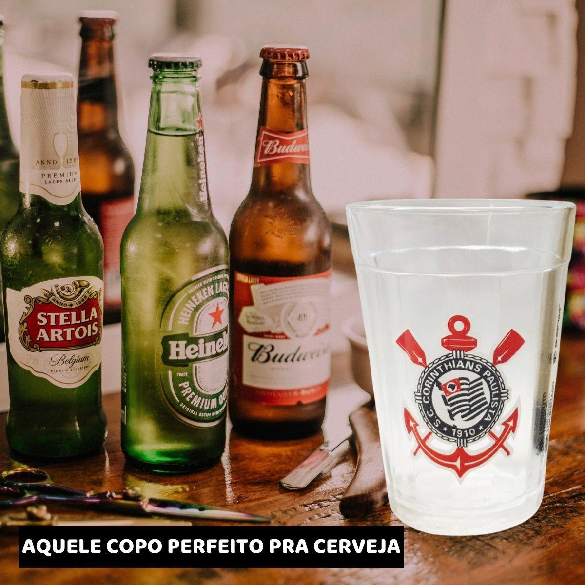 Kit 1Un Copo Americano Vidro 190Ml Tradicional + Balde