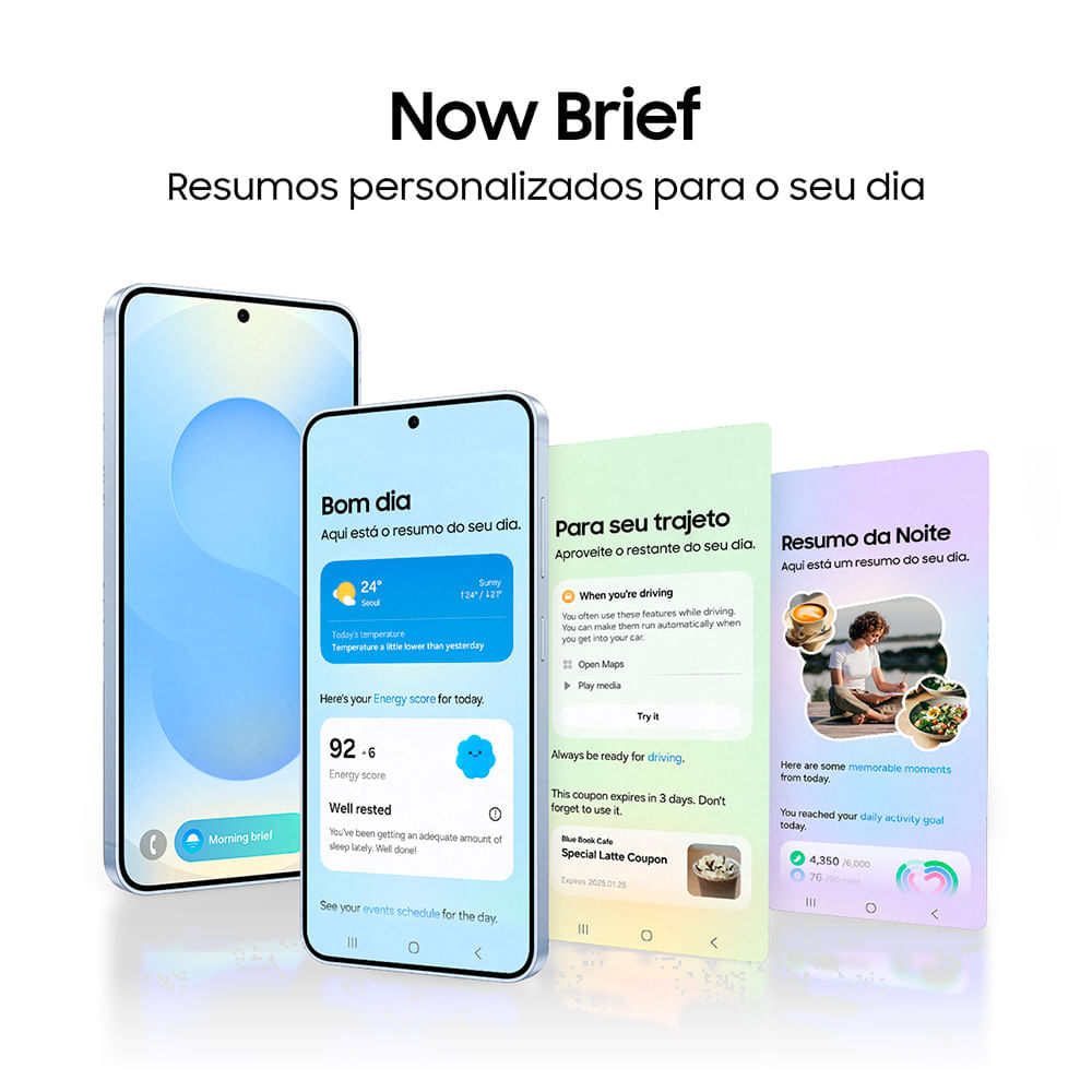 Miniatura Samsung Galaxy S25 Azul, Nova Geração Galaxy AI, Câmera Tripla Traseira de até 50MP, Selfie de 12MP, Tela de 6.2" 1-120Hz, 256GB, 12GB de RAM, eSIM. BIVOLT