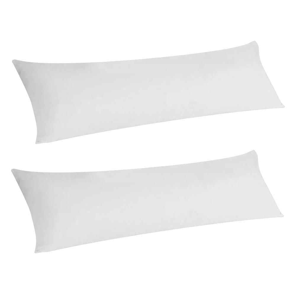 Miniatura 2 Fronhas Capas Travesseiros Xuxão Algodão Branco 1,30X0,40