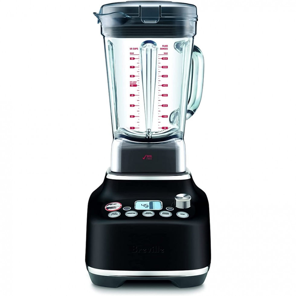 Miniatura Breville Super Q Liquidificador de Bancada 2L com 12 Velocidades e 5 Programas 110V 1800W Preto