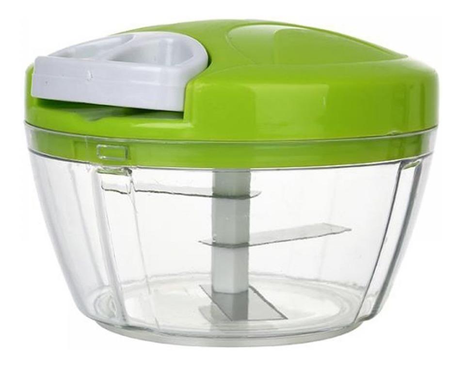 Miniatura Mini Processador De Alimentos 3 Lâminas Manual Cozinha 12.5 - Verde - Processador de alimentos manu. - Manual - 9,3 - Bono - Aço inox - Aço inoxidável - Plástico - Aço - Acrílico - Processador - Triturador