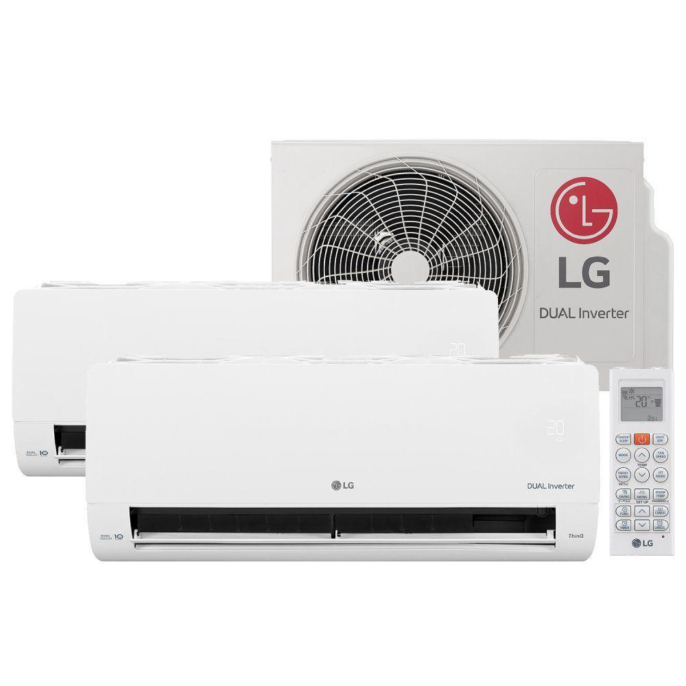 Miniatura Ar Condicionado Bi-Split LG Dual Inverter Voice +IA Frio 16000 BTUs 1x9000 1x12000 220V S32Q16UAGA0