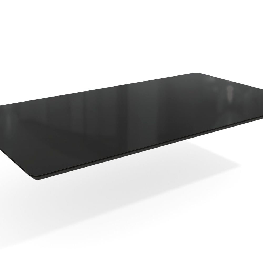 Miniatura Tampo de Mesa de Jantar Com Vidro 160x90 Preto