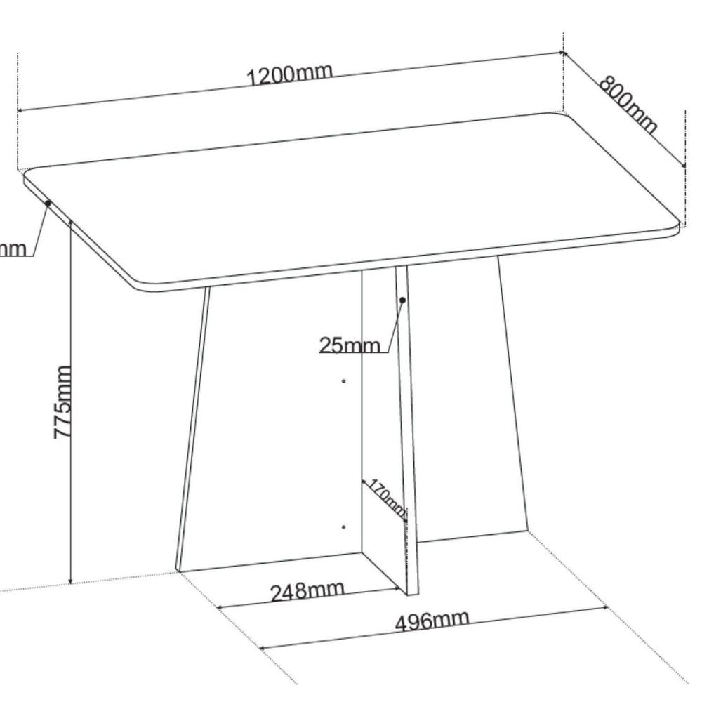 Miniatura Conjunto Canto Alemão com Baú Mesa 120x77,5cm Tampo sem Vidro com 2 Cadeiras Milão Mel/Kaki