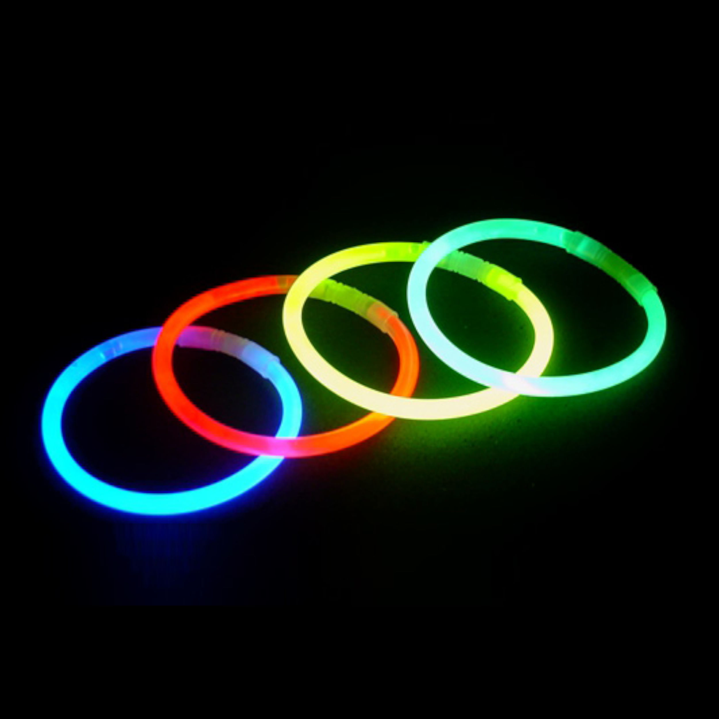 Miniatura Pulseira de Neon Tubo com 100 und Kit com 6 Tubos
