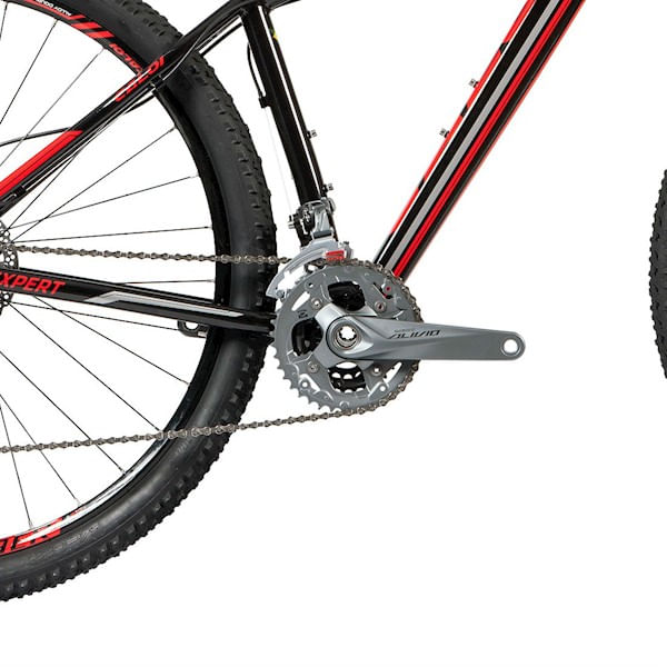 Miniatura Bicicleta Caloi Explorer Expert 2018 Preta/vermelha Tam.17