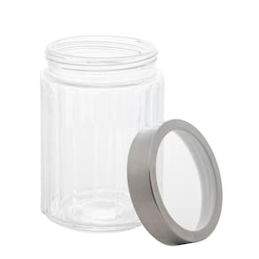 Miniatura Porta Mantimento de Vidro Lyor Sydney com Tampa de Aço Inox e Acrílico - 1,2 litros PORTA MANTIMENTO VIDRO COM TAMPA INOX 1,2L LYOR