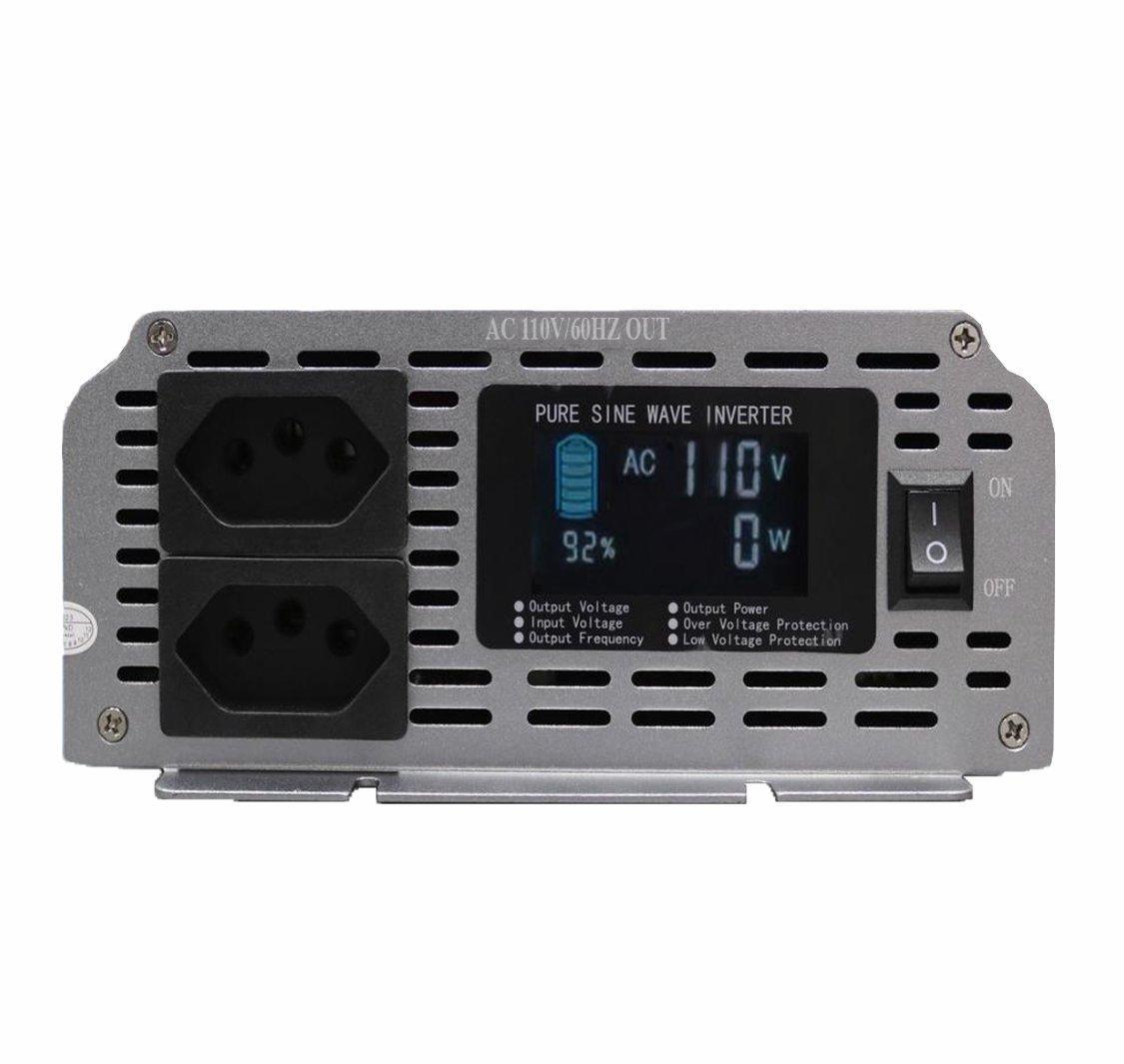 Miniatura Inversor 4000W 24V 110V Onda Senoidal Off Grid, Caminhão,
