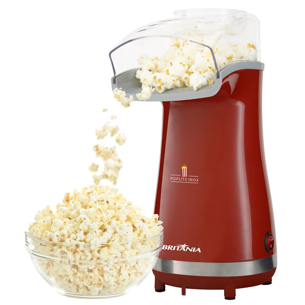 Miniatura Pipoqueira Poplite BPI01VI com Bico Direcionador Britânia Vermelho - 110V