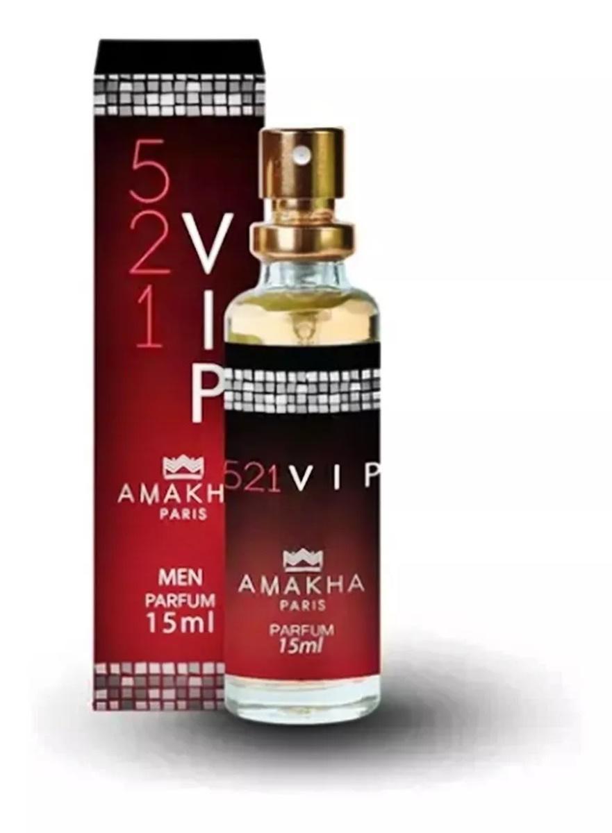 Miniatura Kit 3 Perfume Masculino 521 Vip Men Young Him Sexy Amakha