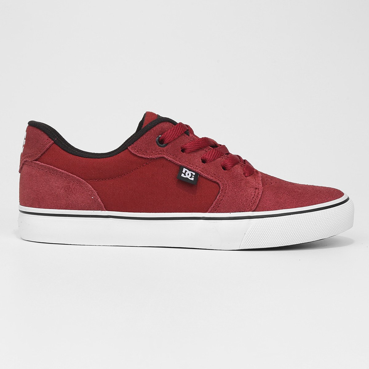 Miniatura Tênis Dc Shoes Anvil La Vinho+Branco - 40