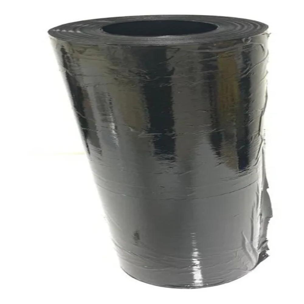 Miniatura Bobina Filme Stretch Sem Tubete 50 Cm X 500 Metros Preto