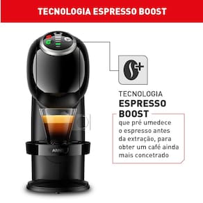 Máquina de Café Arno Nescafé Dolce Gusto Genio S Plus DGS2 Multi bebidas, Digital e Automática - Preta 110V