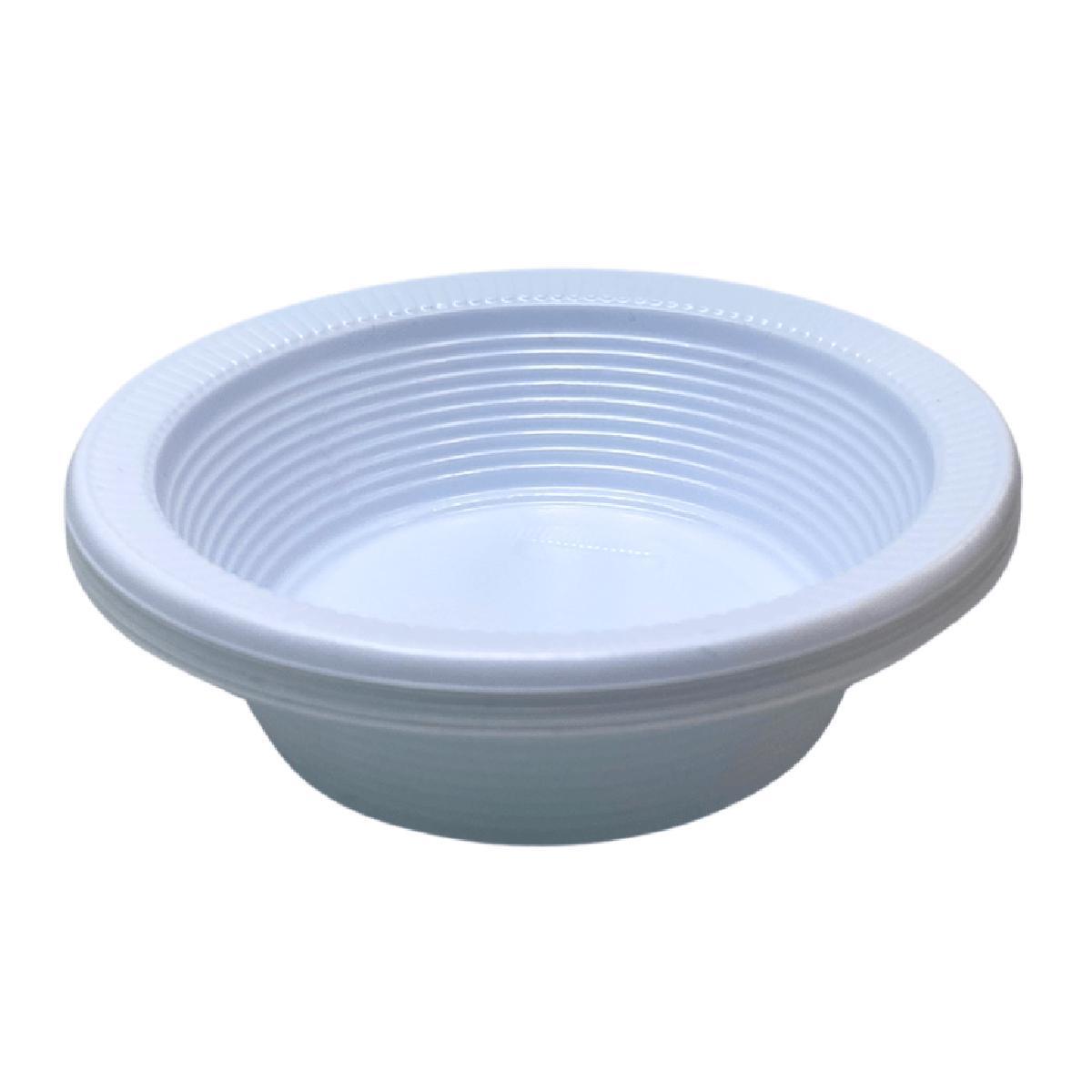Miniatura Prato Descartável Cumbuca Fundo 15Cm Sobremesa C/100 Branco