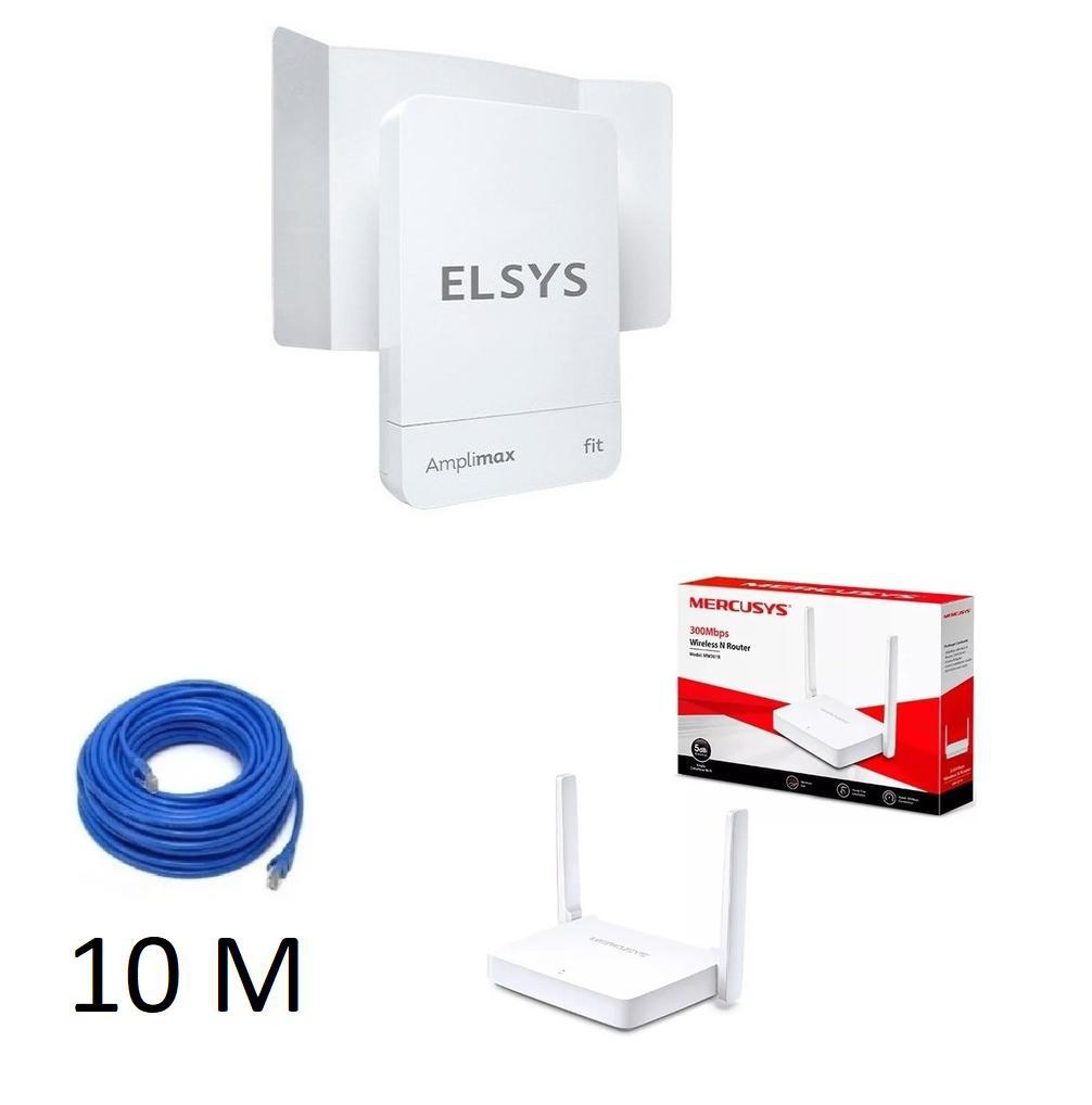 Miniatura Kit Link 3G/4G Amplimax Fit Só Dados+ Ant+Cabos+Roteador