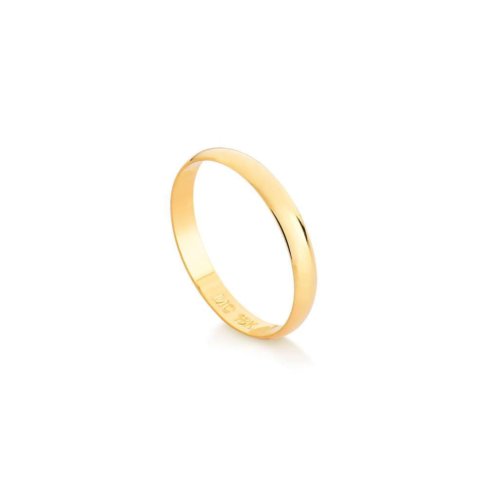 Miniatura Aliança em Ouro Amarelo 18k - 2,5 mm 12
