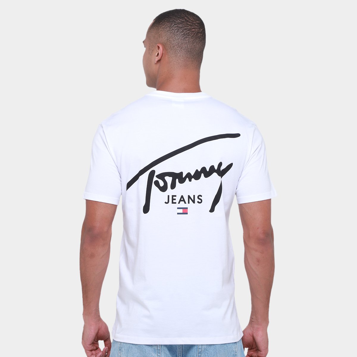 Miniatura Camiseta Tommy Hilfiger Masculina Branco - G