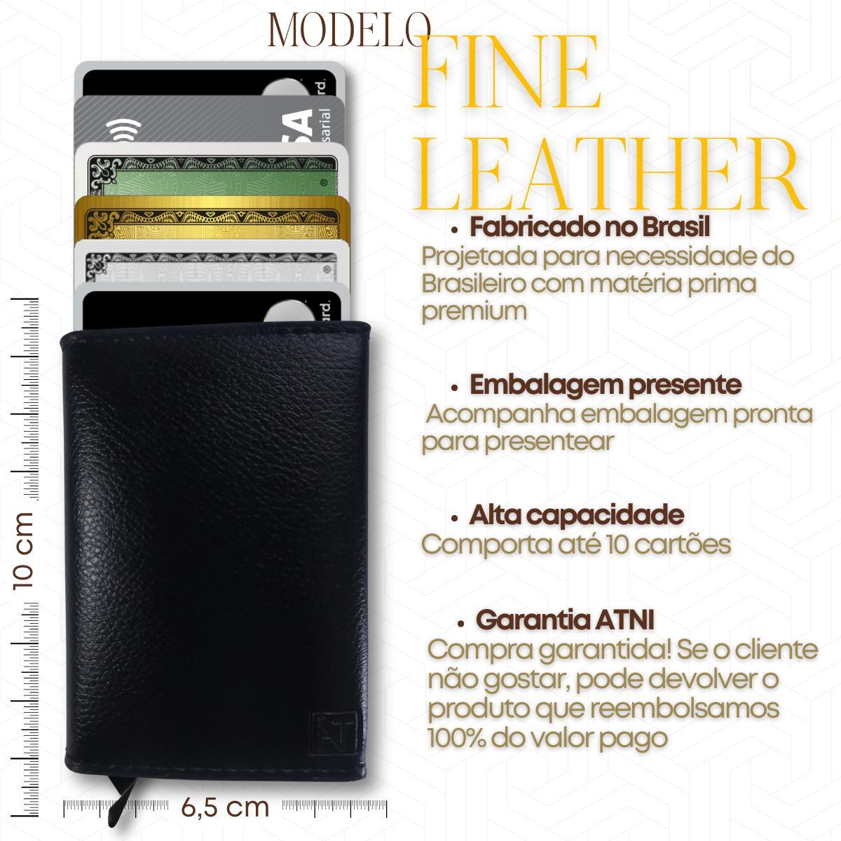 Miniatura Carteira De Couro Pu Sintetico Slim Mini Modelo Exclusive Br