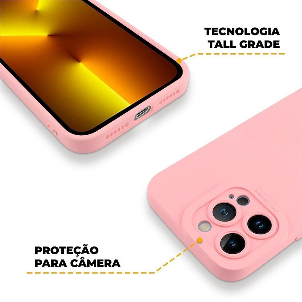 Capa Para Iphone 13 Pro - Rosa - Silicon Cloud - Gshield