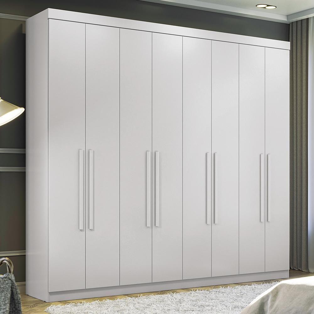 Miniatura Guarda Roupa Casal Master New 8.4 8 Portas Branco - Santos Andirá Branco