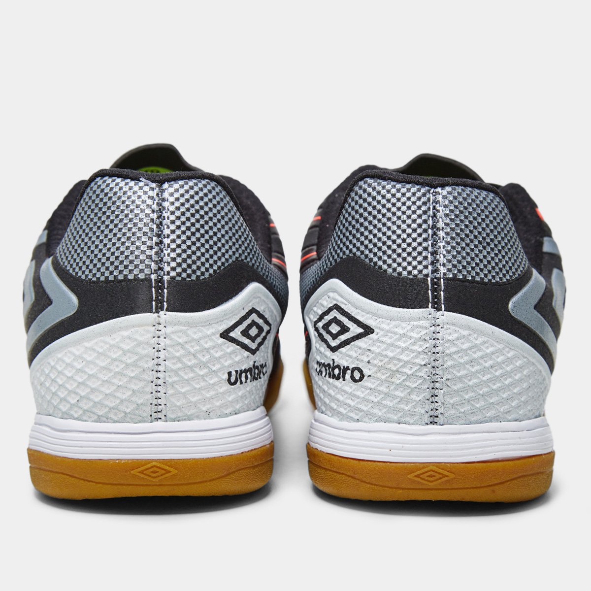 Miniatura Chuteira Futsal Umbro Pró 5 Bump Club Unissex Preto+Prata - 37