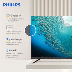 Miniatura Smart TV 75" 4K Philips 75PUG7019/78 Google TV Dolby Audio Pixel Precise Preta
