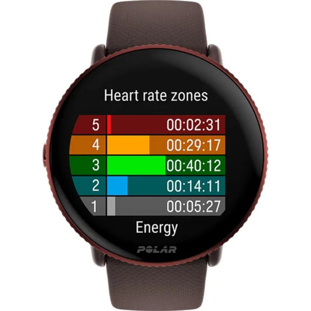 Miniatura Relógio GPS Monitor Cardíaco Polar Ignite 3 Copper Brown