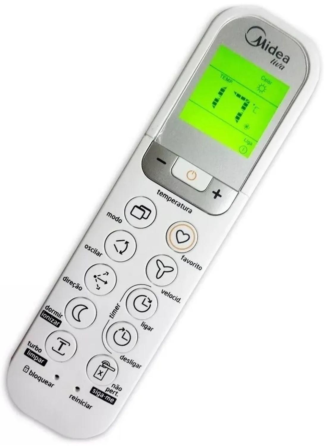 Miniatura Controle Remoto 2033550B0217 Ar Split Liva Midea