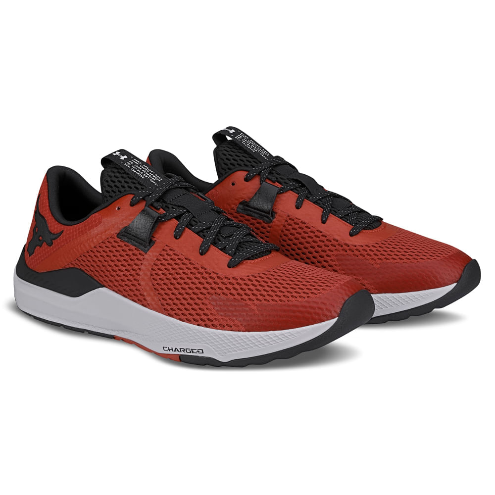 Miniatura Tênis de Treino Masculino Under Armour Project Rock BSR 2 Vermelho - 39