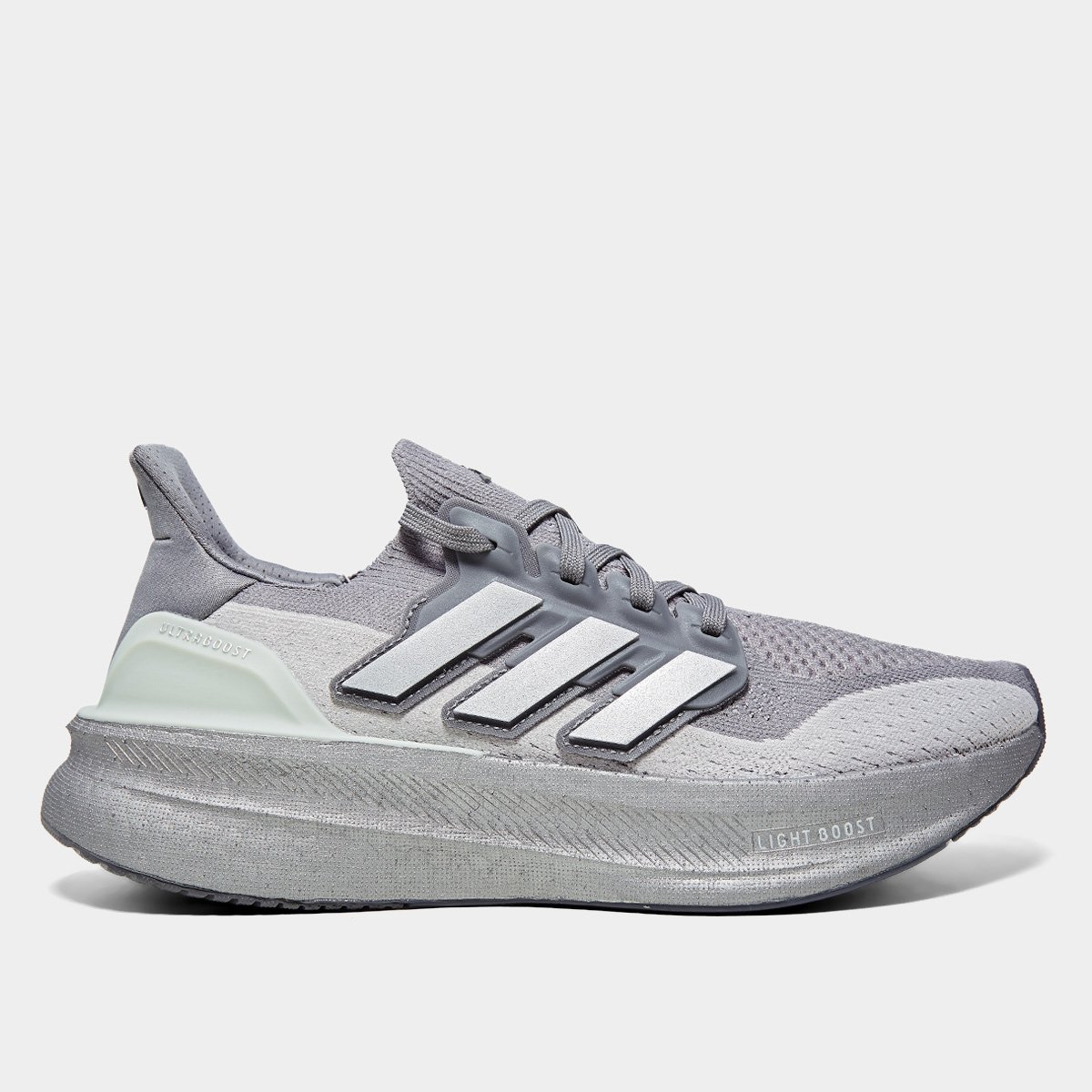 Miniatura Tênis Adidas Ultraboost 5 Feminino Cinza+Prata - 34