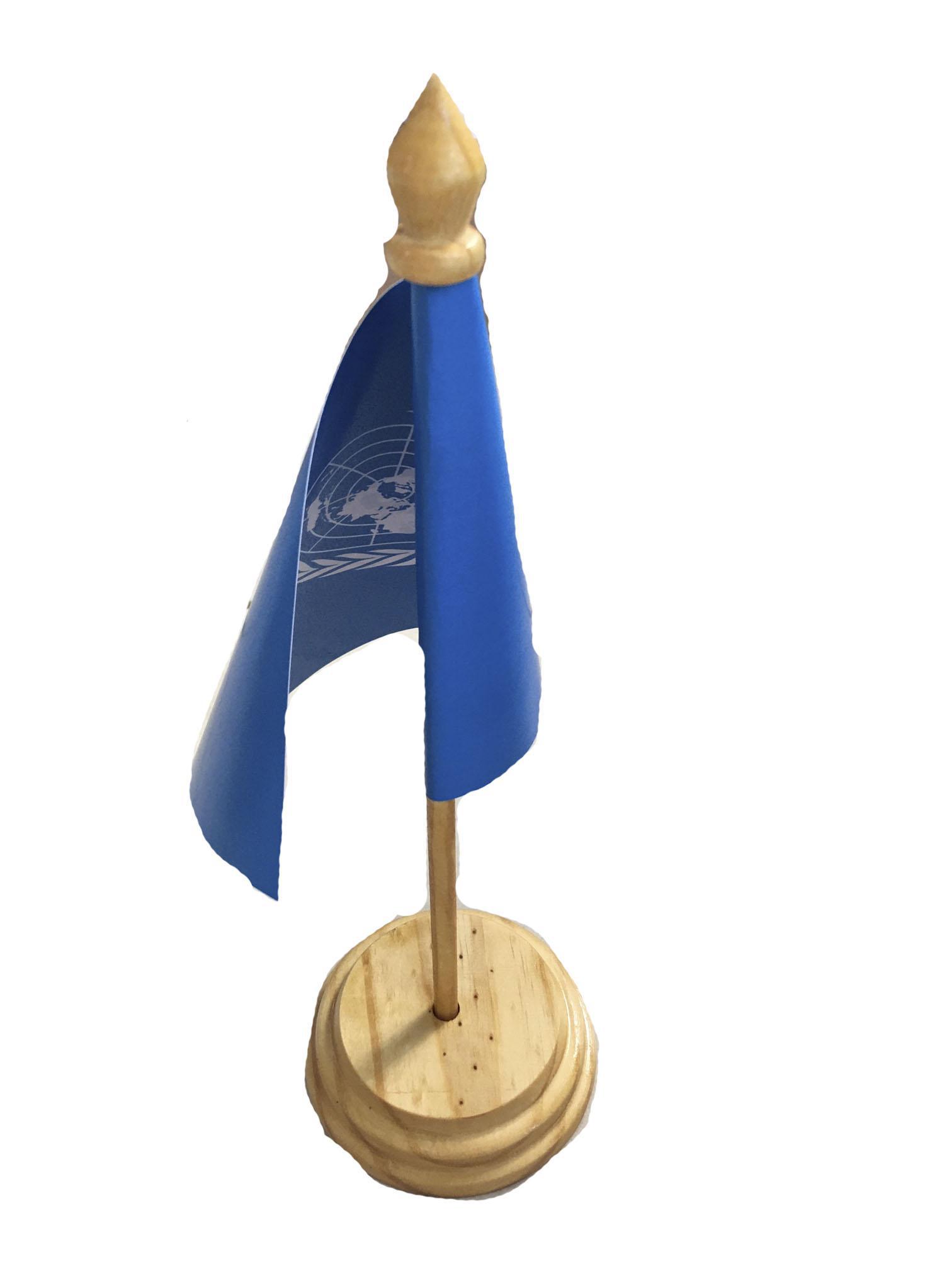 Miniatura Bandeira De Mesa Da Onu (Organização Das Nações Unidas)